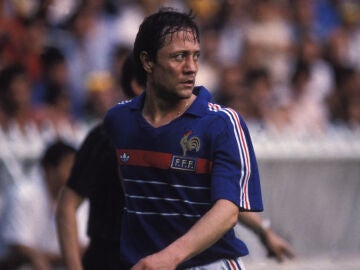 Bernard Lacombe, en la Eurocopa de 1984