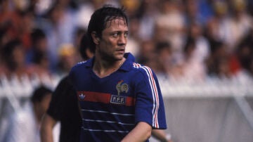 Bernard Lacombe, en la Eurocopa de 1984