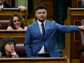 El portavoz de ERC en el Congreso, Gabriel Rufián