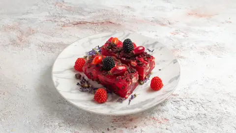 Postre de frutos rojos Postre de frutos rojos