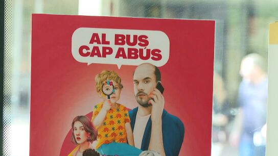 Campa&ntilde;a en los autobuses de Barcelona