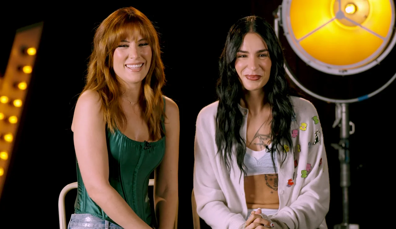 Natalia Lacunza y Edurne en La Voz Kids