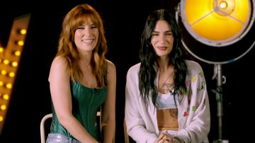 Natalia Lacunza y Edurne en La Voz Kids