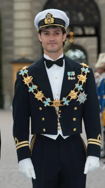 Carlos Felipe en la boda de Victoria de Suecia con Daniel Westling Carlos Felipe en la boda de Victoria de Suecia con Daniel Westling