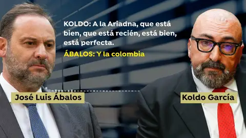 José Luis Ábalos y Koldo. José Luis Ábalos y Koldo.