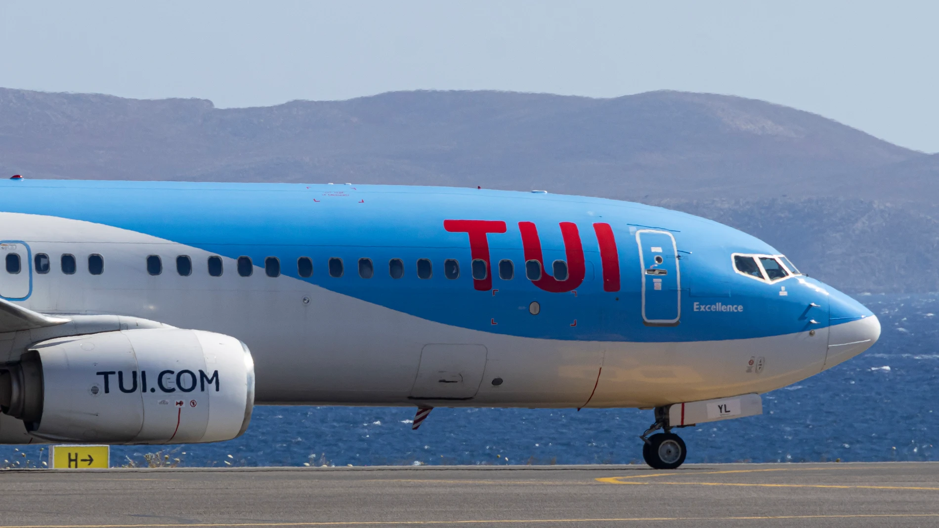 Imagen de archivo de un avión de la aerolínea TUI. Imagen de archivo de un avión de la aerolínea TUI.