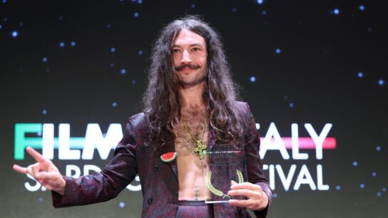 Ezra Miller en el Filming Italy Sardegna Festival