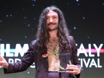 Ezra Miller en el Filming Italy Sardegna Festival