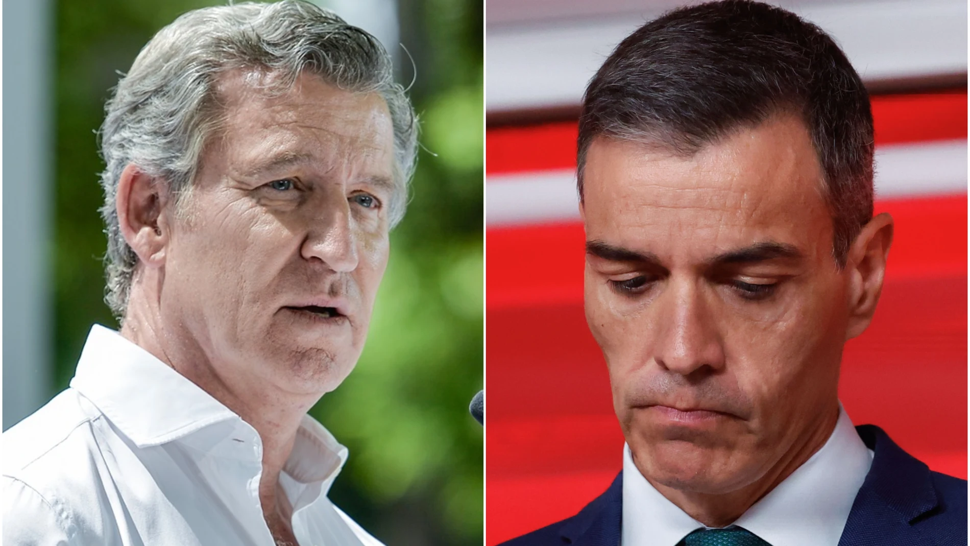 Alberto Núñez Feijóo y Pedro Sánchez Alberto Núñez Feijóo y Pedro Sánchez