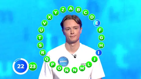 “¡Vaya dos genios!”: La espectacular réplica de Manu a Rosa para empatar a 23 aciertos en El Rosco “¡Vaya dos genios!”: La espectacular réplica de Manu a Rosa para empatar a 23 aciertos en El Rosco