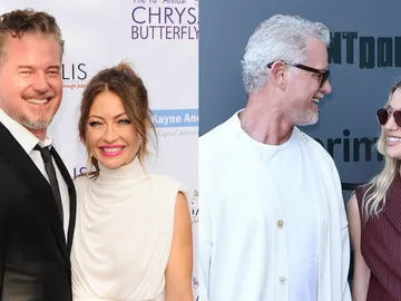 Eric Dane y su exmujer Rebecca Gayheart y su novia Janell Shirtcliff Eric Dane y su exmujer Rebecca Gayheart y su novia Janell Shirtcliff