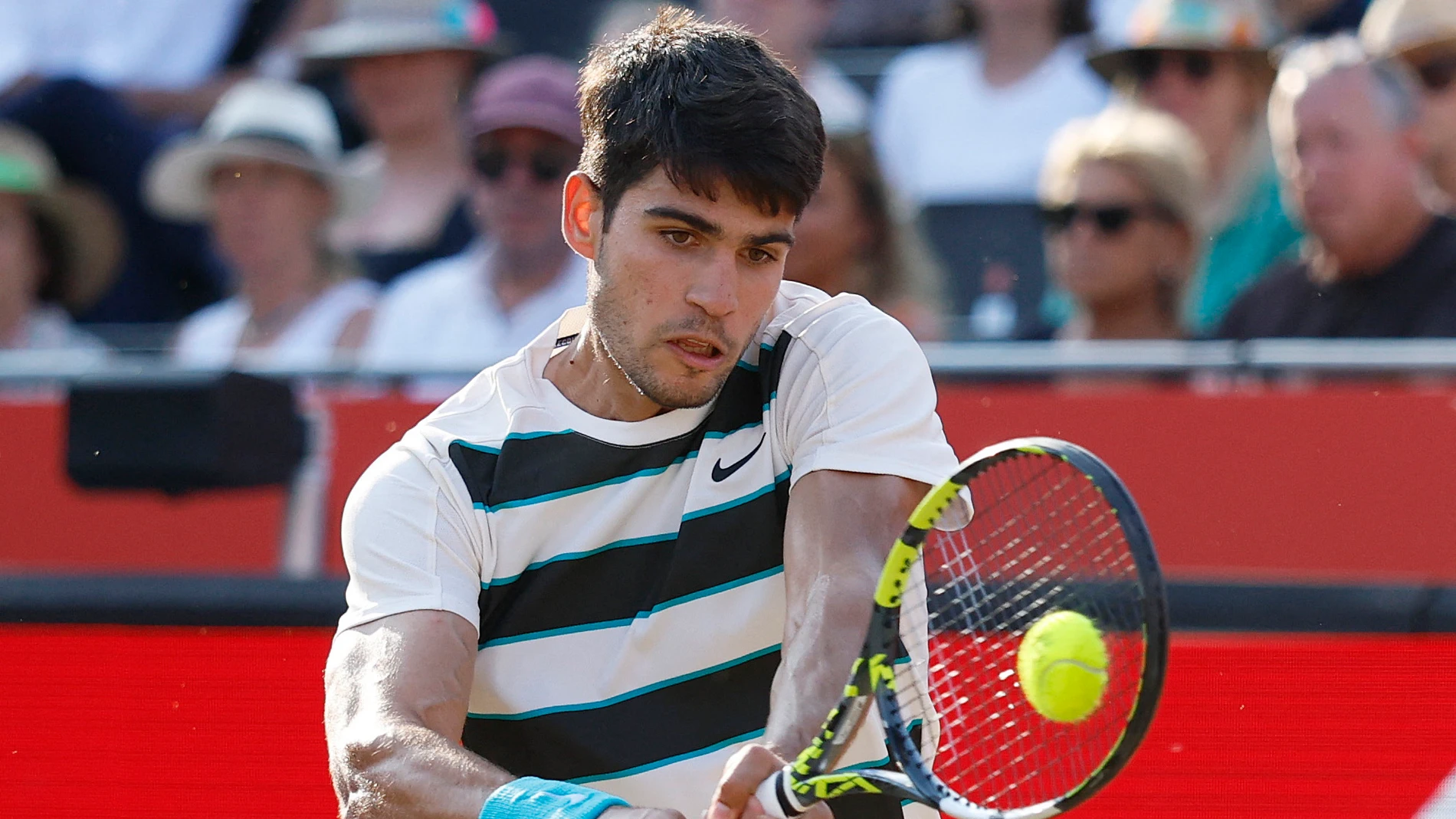 Alcaraz, en el partido contra Munar Alcaraz, en el partido contra Munar
