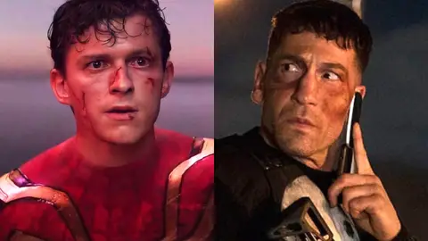 Tom Holland como SpiderMan y Jon Bernthal como The Punisher Tom Holland como SpiderMan y Jon Bernthal como The Punisher