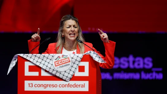 Yolanda Díaz interviene en el acto de clausura del XIII Congreso Confederal de CCOO Yolanda Díaz interviene en el acto de clausura del XIII Congreso Confederal de CCOO