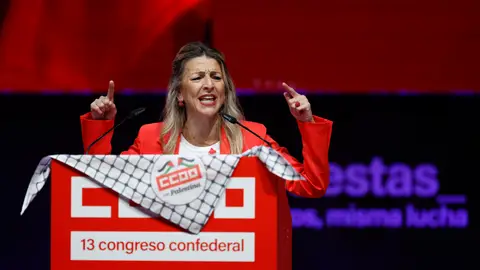 Yolanda Díaz interviene en el acto de clausura del XIII Congreso Confederal de CCOO Yolanda Díaz interviene en el acto de clausura del XIII Congreso Confederal de CCOO