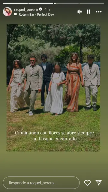 Alejandro Sanz junto a sus hijos y Raquel Perera Alejandro Sanz junto a sus hijos y Raquel Perera
