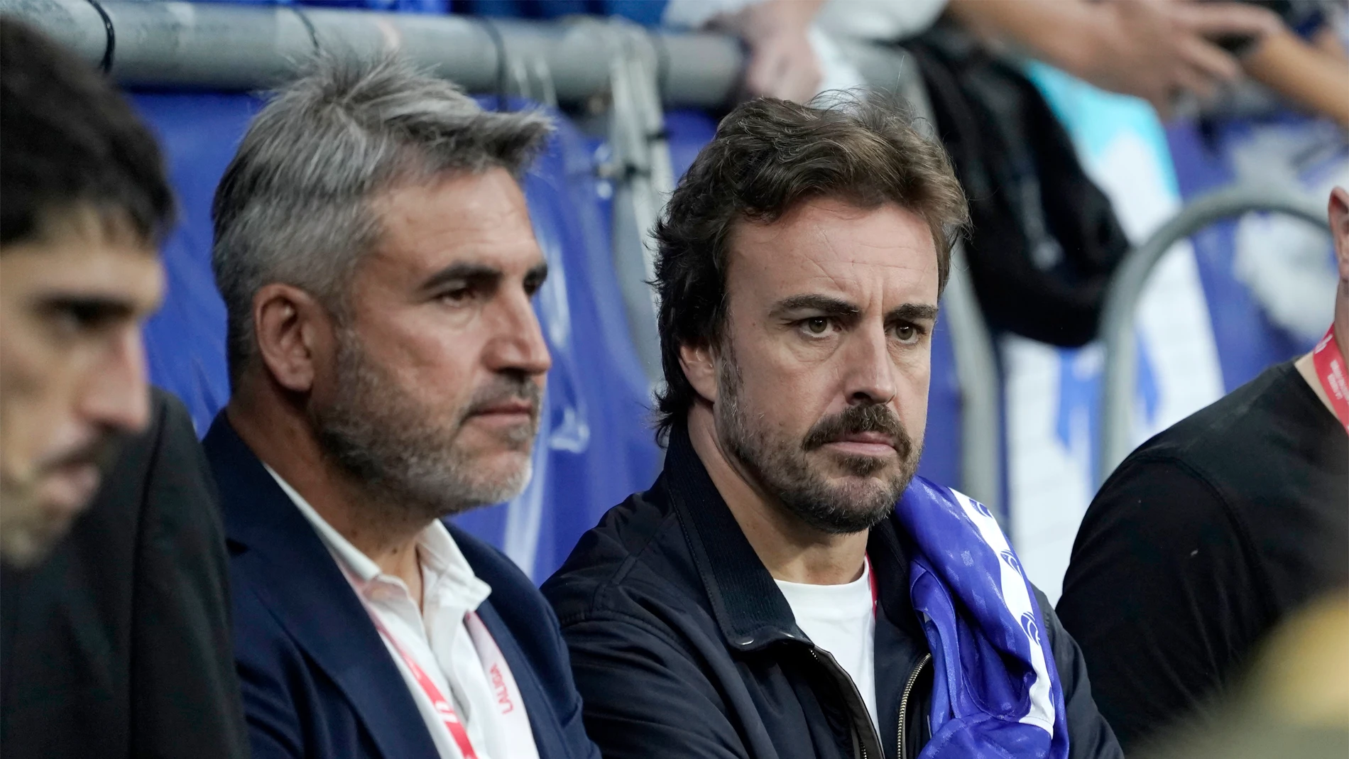 Fernando Alonso en el Carlos Tartiere viendo el Oviedo-Mirandés Fernando Alonso en el Carlos Tartiere viendo el Oviedo-Mirandés