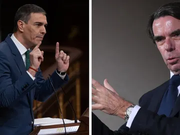 Pedro Sánchez y José María Aznar Pedro Sánchez y José María Aznar