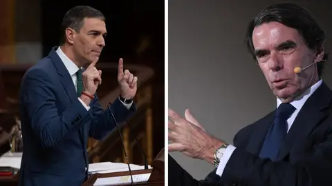 Pedro Sánchez y José María Aznar Pedro Sánchez y José María Aznar