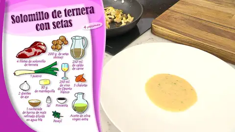 Ingredientes Solomillo de ternera con setas Ingredientes Solomillo de ternera con setas