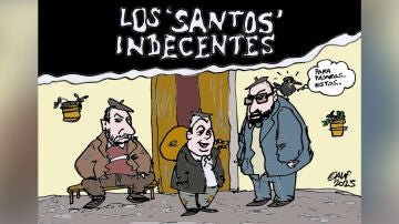 El trío del caso Koldo, en la viñeta gráfica de Alfredo Boto