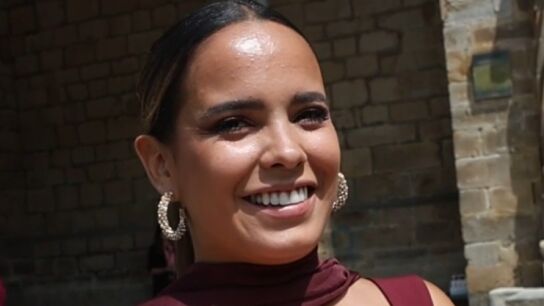Gloria Camila en la boda de su primo, Chema Esteban