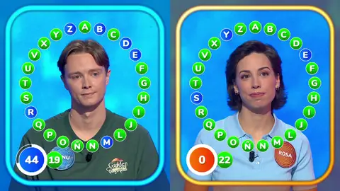 Rosa y Manu, más igualados que nunca en El Rosco: ¿Se la jugarán por el bote de 1.774.000 euros? Rosa y Manu, más igualados que nunca en El Rosco: ¿Se la jugarán por el bote de 1.774.000 euros?