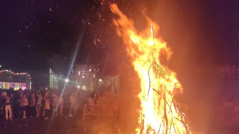 Hoguera en San Juan (Foto de ARCHIVO) Hoguera en San Juan EUROPA PRESS 26/06/2023
