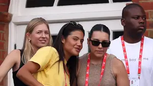 Raducanu, en el partido de Alcaraz en Queen's Raducanu, en el partido de Alcaraz en Queen's