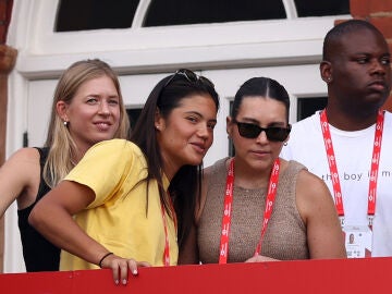 Raducanu, en el partido de Alcaraz en Queen's