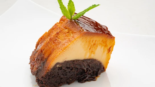Brownie flan Brownie flan