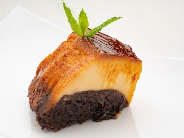 Brownie flan