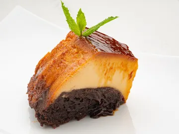 Brownie flan Brownie flan