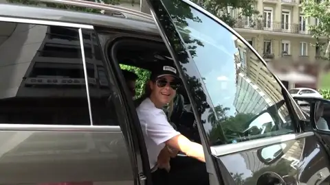 Candela Márquez subiendo al coche en Madrid Candela Márquez subiendo al coche en Madrid