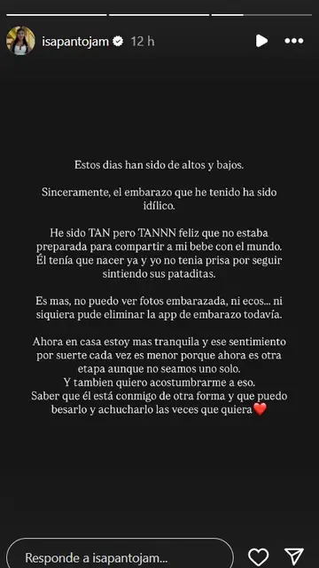 La reflexión de Isa Pantoja La reflexión de Isa Pantoja