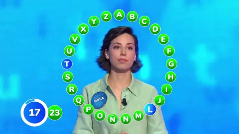 Por la vía rápida: Rosa liquida su Rosco con 23 aciertos… ¡en sólo tres turnos! Por la vía rápida: Rosa liquida su Rosco con 23 aciertos… ¡en sólo tres turnos!