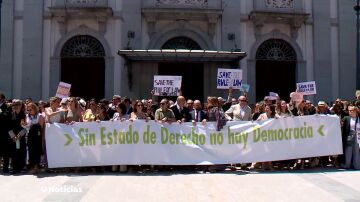 Jueces y fiscales se manifiestan contra las reformas judiciales del Gobierno