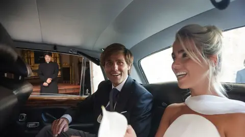 Javier Millet y Paty Sánchez-Flores tras casarse Javier Millet y Paty Sánchez-Flores tras casarse