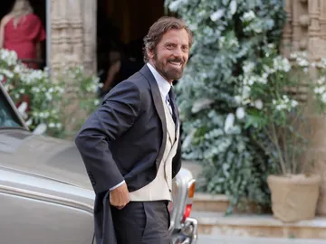 Quique Sánchez-Flores en la boda de su hija, Paty Quique Sánchez-Flores en la boda de su hija, Paty