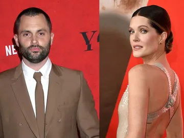 Penn Badgley y Meghann Fahy Penn Badgley y Meghann Fahy