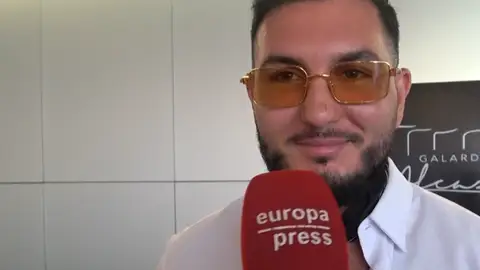 Omar Montes atendiendo a la prensa durante un evento en Ávila Omar Montes atendiendo a la prensa durante un evento en Ávila