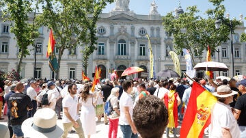 Concentración en Madrid convocada por cinco asociaciones de jueces y fiscales frente a la sede del Tribunal Supremo