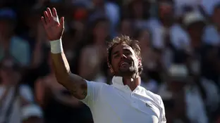Fognini en su partido ante Carlos Alcaraz Fognini en su partido ante Carlos Alcaraz