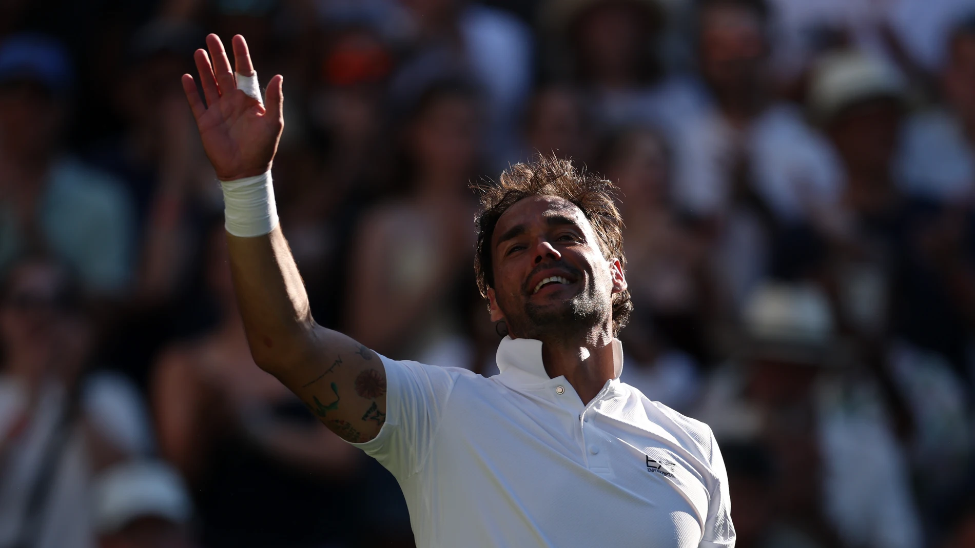 Fognini en su partido ante Carlos Alcaraz Fognini en su partido ante Carlos Alcaraz