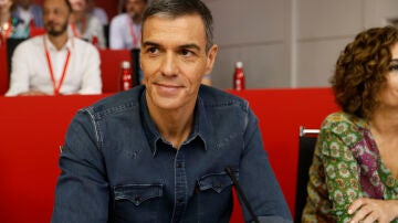El presidente del Gobierno y secretario general del PSOE, Pedro Sánchez, durante el Comité Federal del partido este sábado