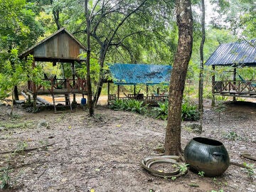 Imagen de archivo de una cabaña en el sureste asiático