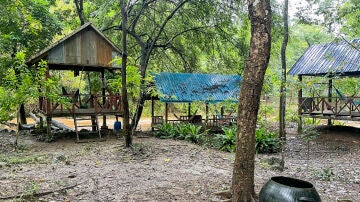 Imagen de archivo de una cabaña en el sureste asiático