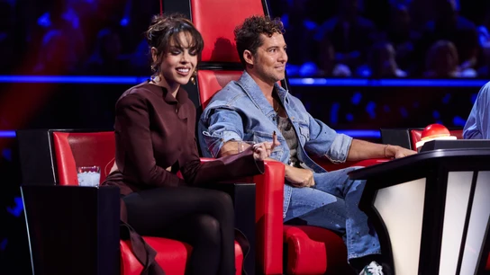 Danna Paola y David Bisbal, en La Voz Kids Danna Paola y David Bisbal, en La Voz Kids