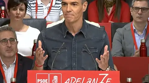 Pedro Sánchez en su intervención en el Comité Federal. Pedro Sánchez en su intervención en el Comité Federal.