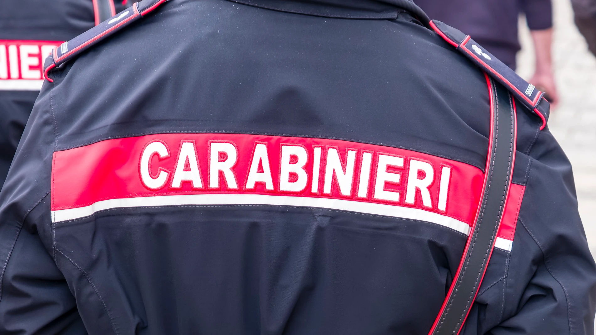 Imagen de archivo de un carabinieri. Imagen de archivo de un carabinieri.